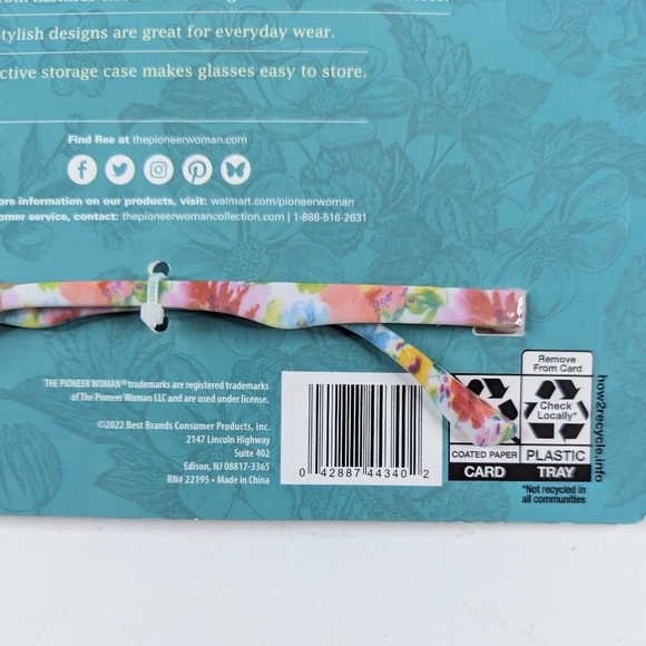 The Pioneer Woman Blue Light Screen Protection Glasses with Protective Case - Picture 8 of 9